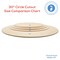 Wood Circles 30 inch, 2 Thicknesses, Unfinished Birch Sign Rounds | Woodpeckers